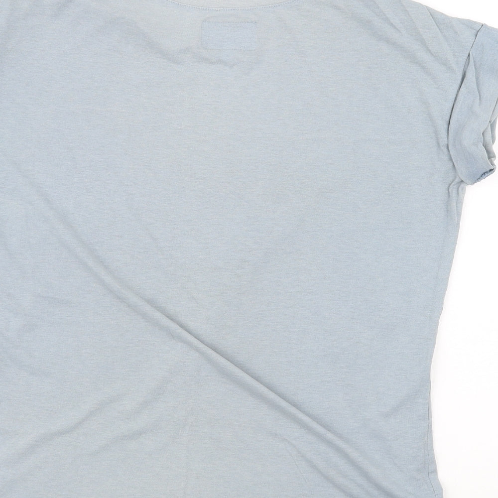 The Rolling Stones Womens Blue   Basic T-Shirt Size 8