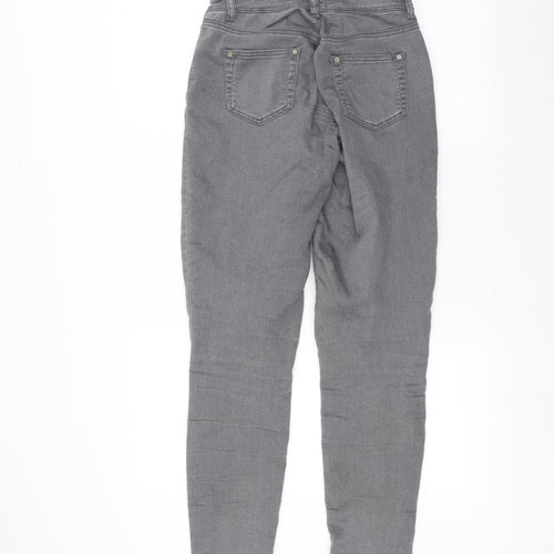 Miss Selfridge Womens Grey   Straight Jeans Size 8 L26 in