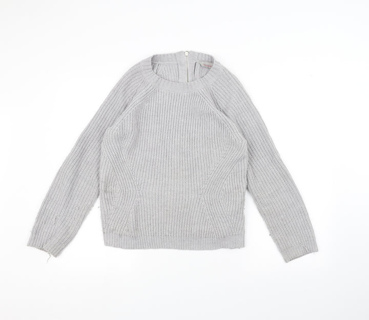 Dorothy Perkins Womens Grey   Pullover Jumper Size 8