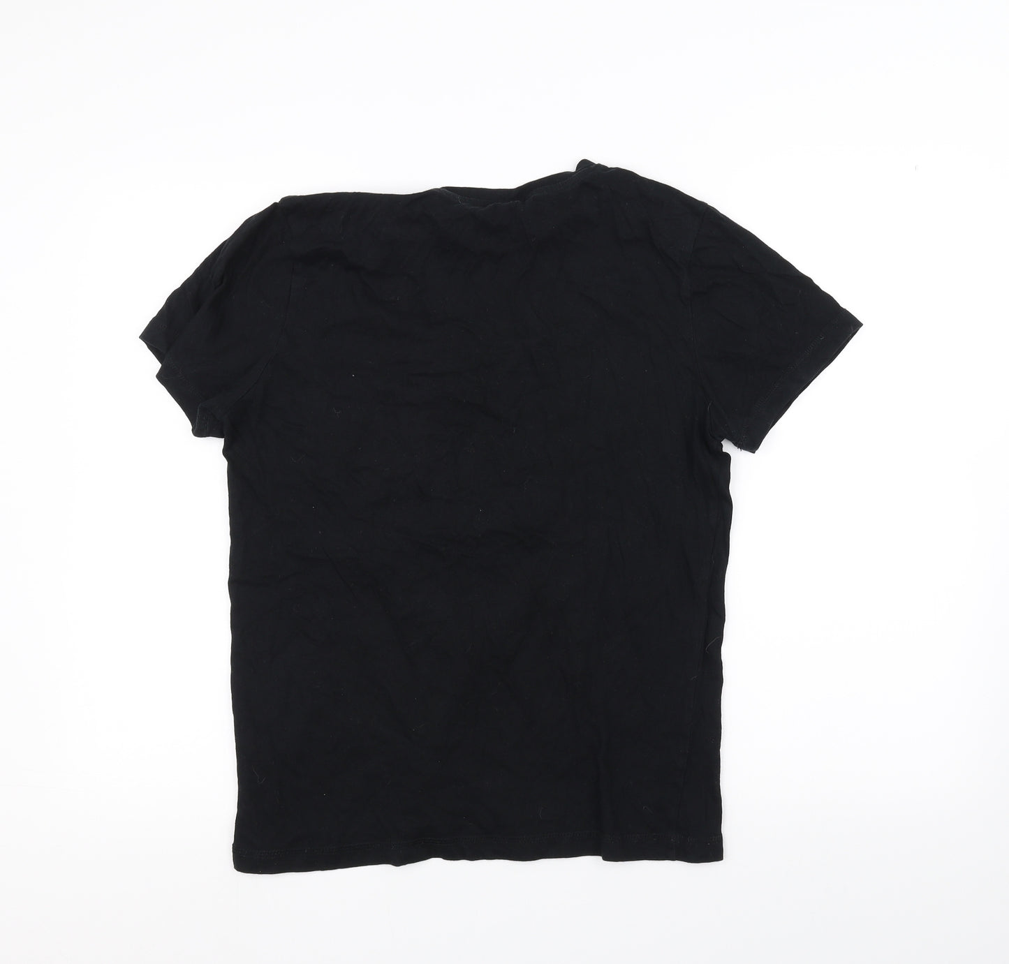 New Look Mens Black    T-Shirt Size M