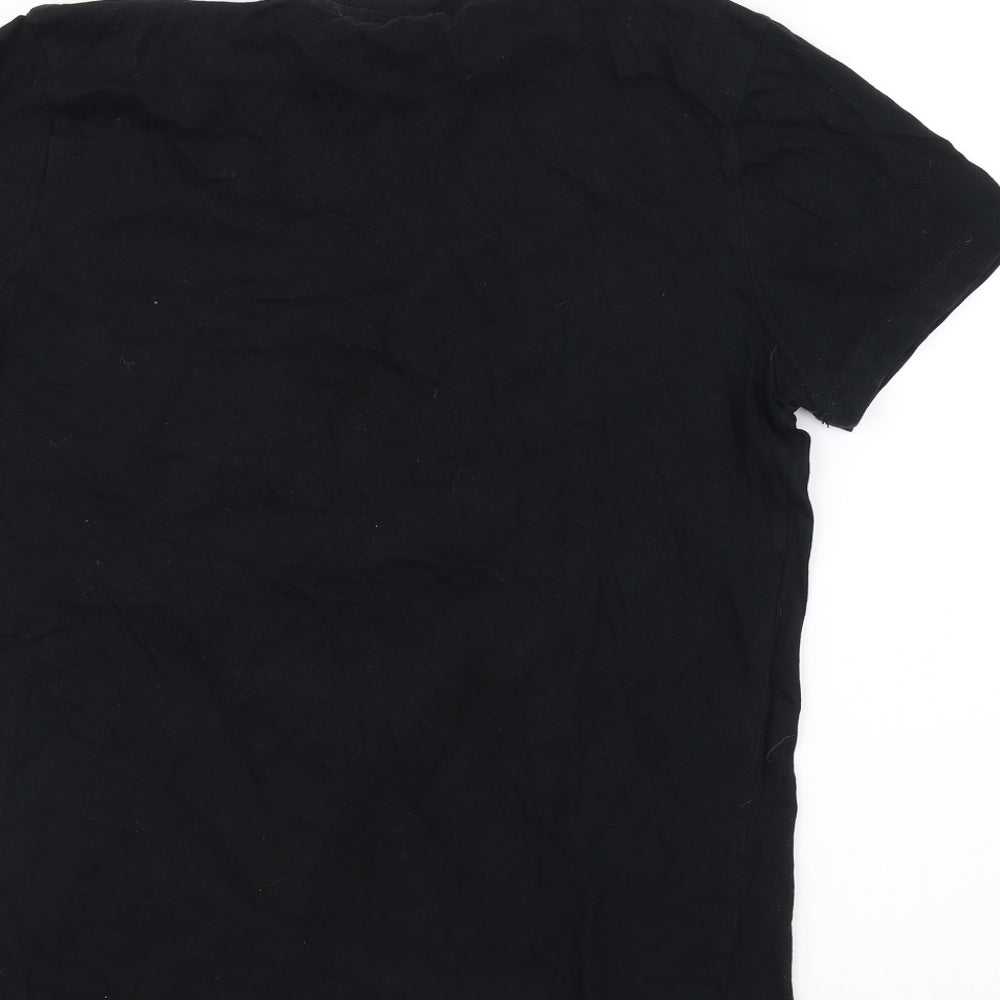 New Look Mens Black    T-Shirt Size M