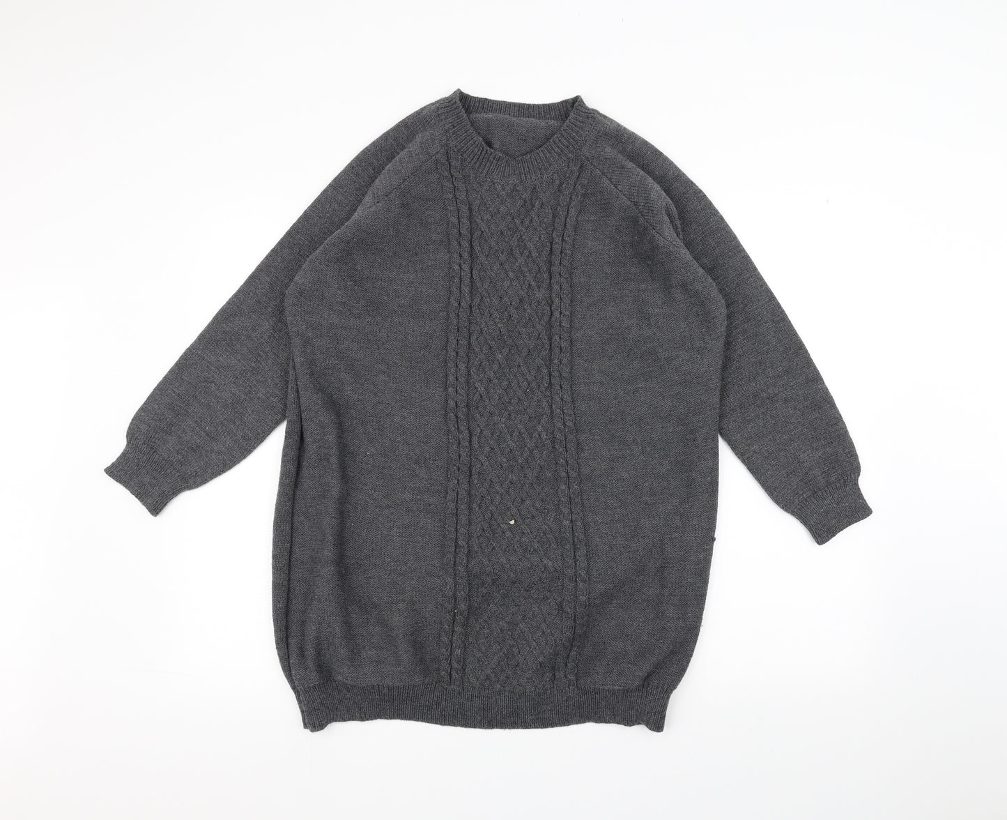 SheIn Womens Grey  Knit Pullover Jumper Size S