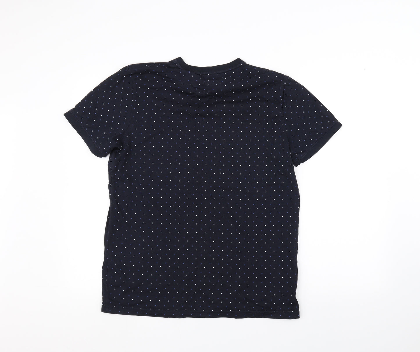 Fred Perry Mens Blue Polka Dot   T-Shirt Size M
