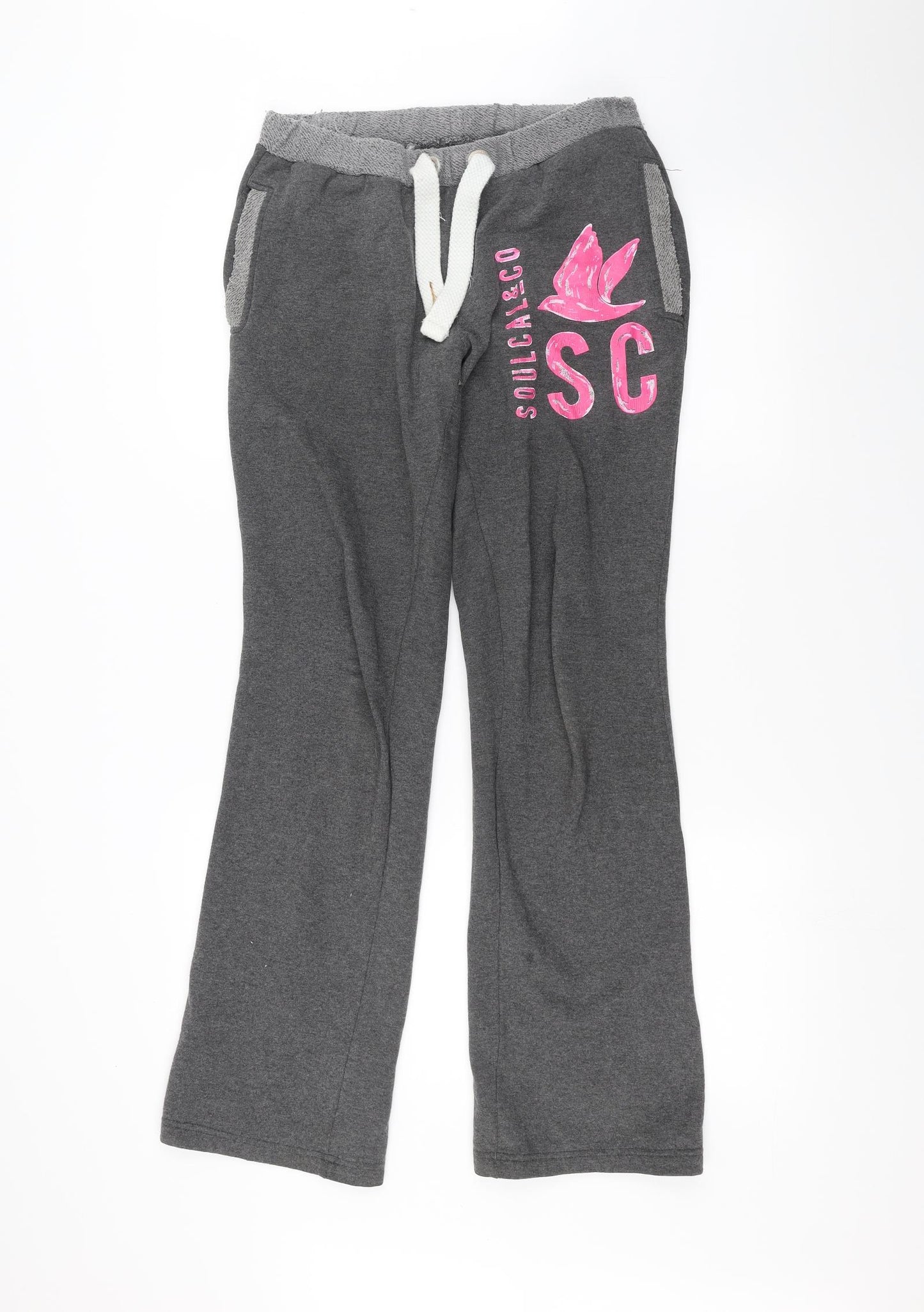 SoulCal&Co Womens Grey   Sweatpants Trousers Size 10 L28 in