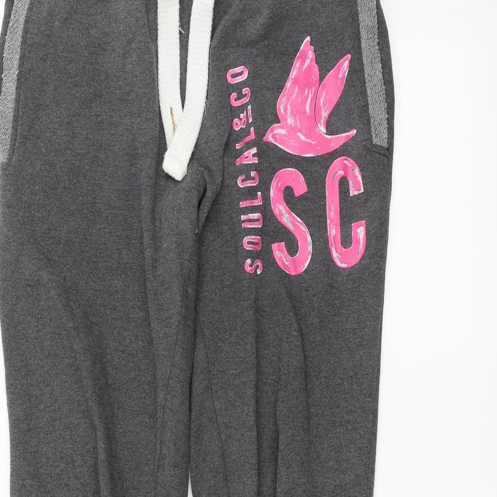 SoulCal&Co Womens Grey   Sweatpants Trousers Size 10 L28 in