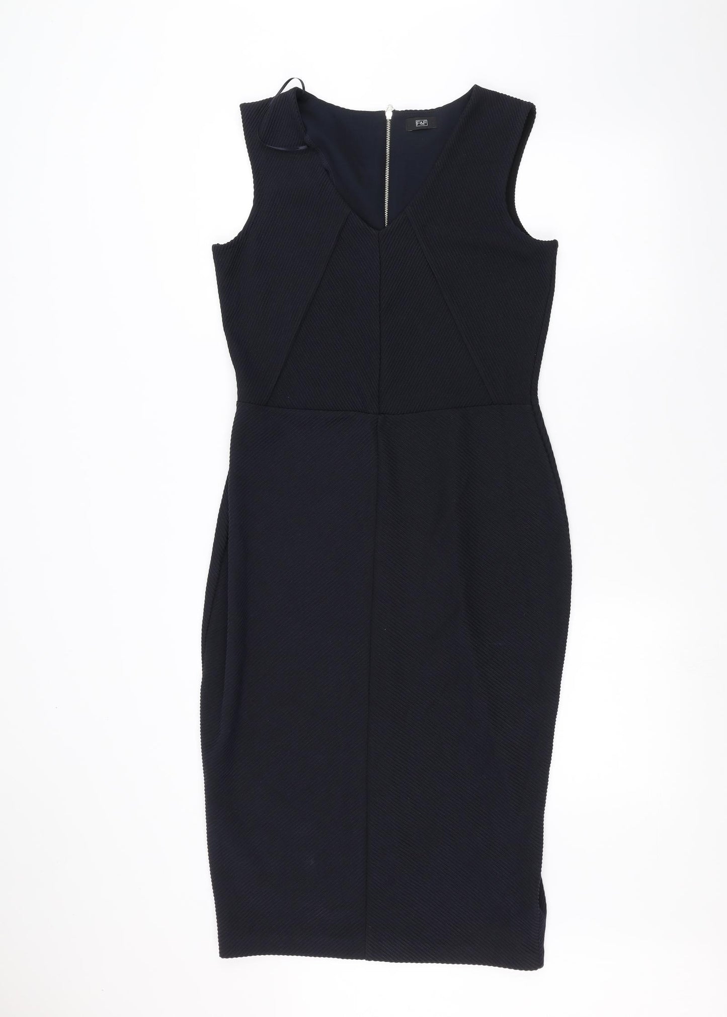 F&F Womens Blue   Pencil Dress  Size 12