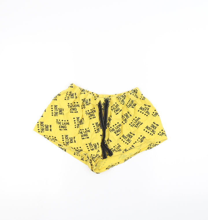 Primark Womens Yellow Sweat Shorts Size M