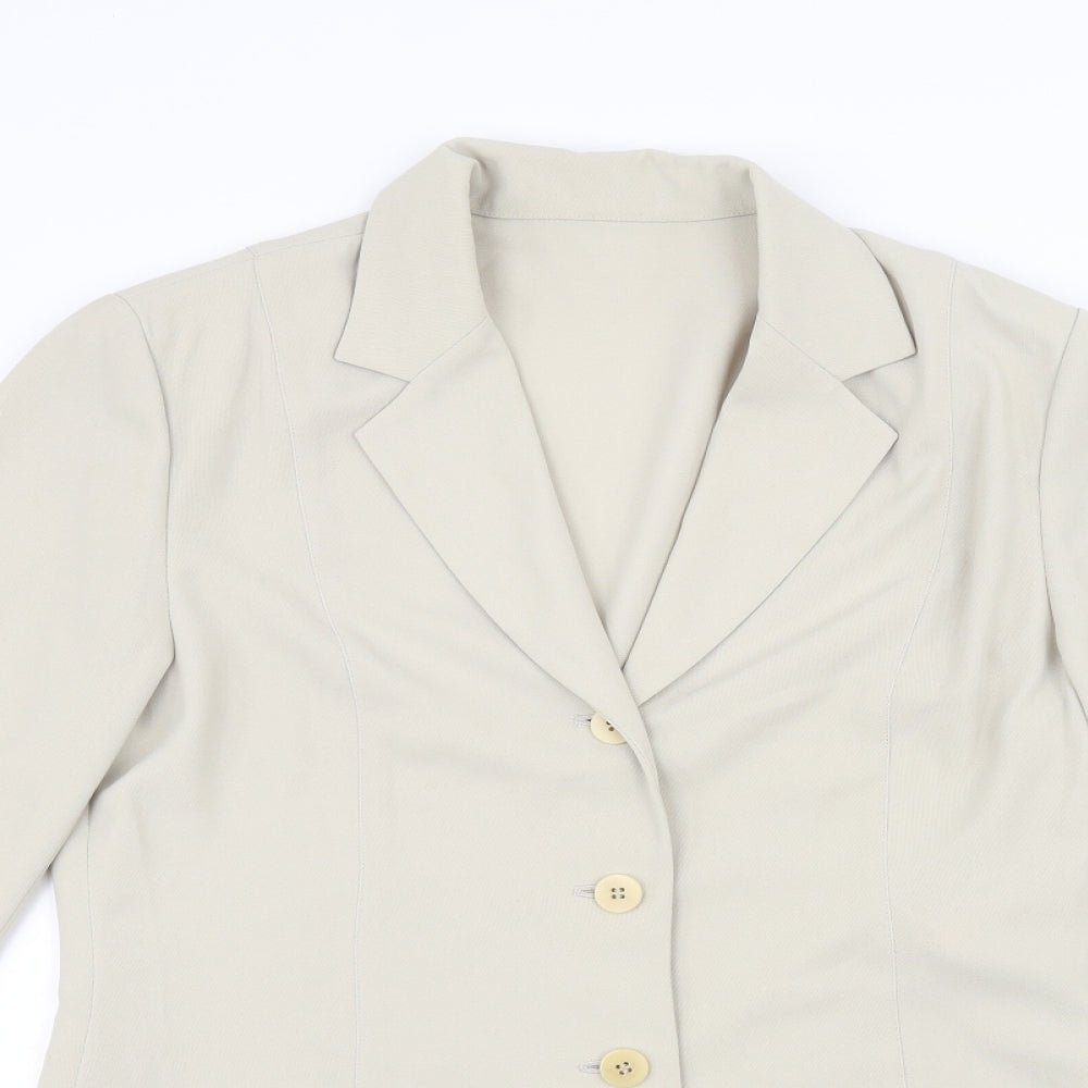 Anne Brooks Womens White   Jacket  Size 12