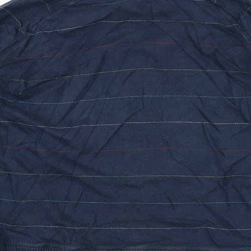 NEXT Mens Blue Striped  Pullover Jumper Size L