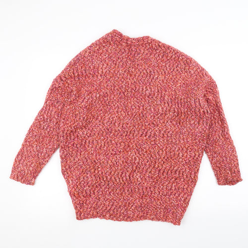 Atmosphere Womens Orange  Knit Jacket Coatigan Size XS