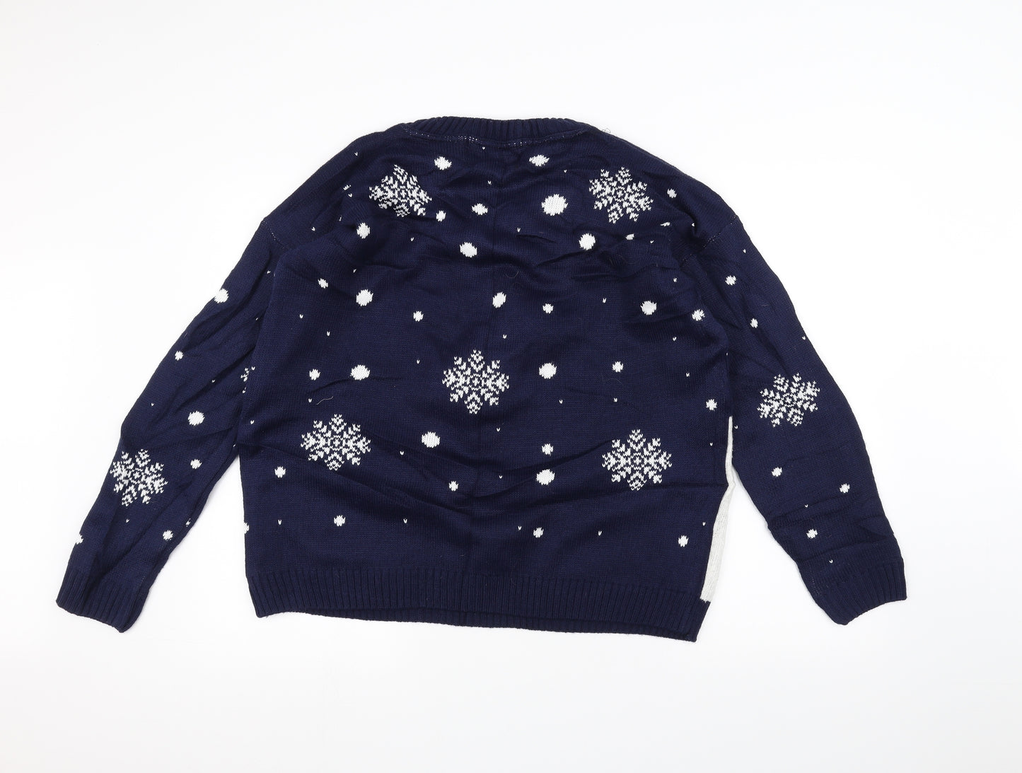 Matalan Womens Blue  Knit Pullover Jumper Size 2XL  - Christmas  Jumper