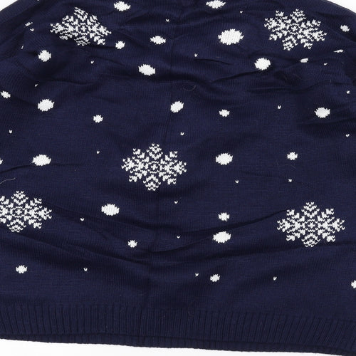Matalan Womens Blue  Knit Pullover Jumper Size 2XL  - Christmas  Jumper