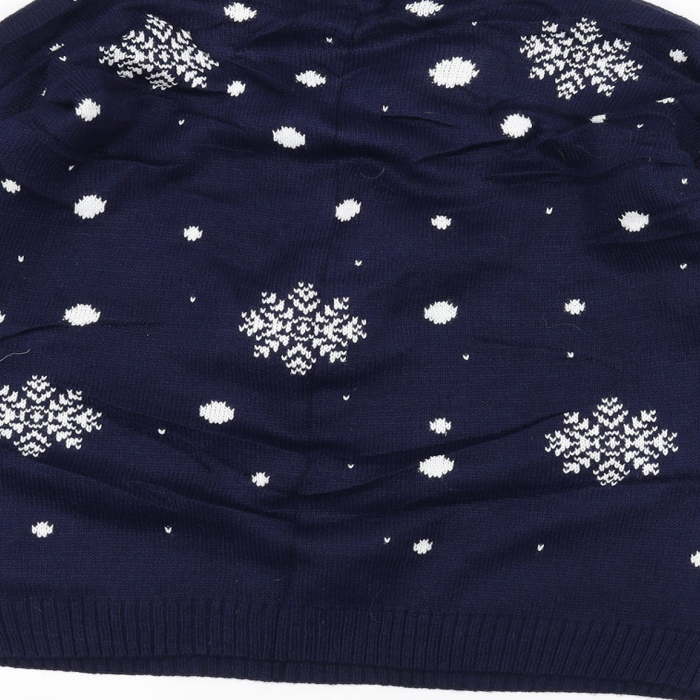 Matalan Womens Blue  Knit Pullover Jumper Size 2XL  - Christmas  Jumper