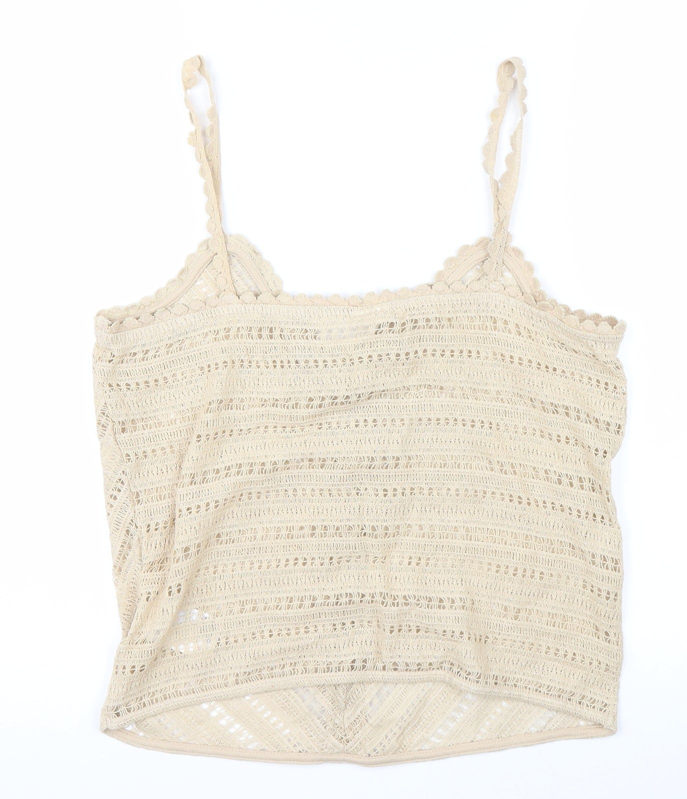 H&M Womens Beige  Knit Camisole Tank Size S
