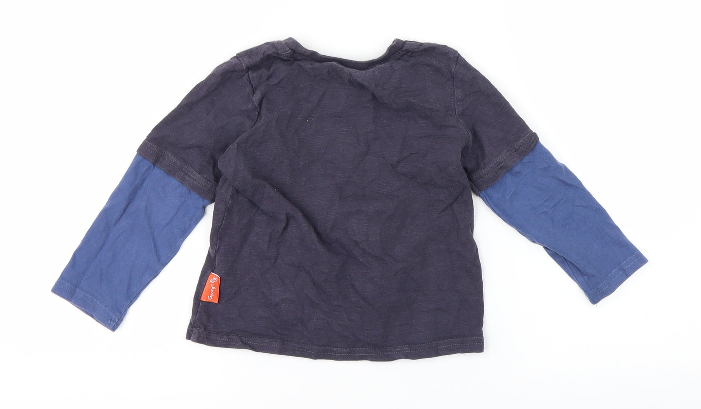 Peppa Pig Boys Blue   Basic T-Shirt Size 12-18 Months  - Peppa Pig