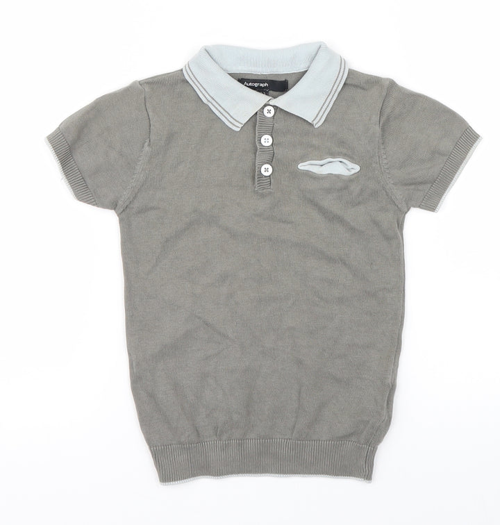 Autograph Boys Grey   Basic Polo Size 2-3 Years