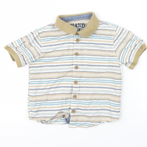 Handsome Boys Multicoloured Striped  Basic Polo Size 2-3 Years
