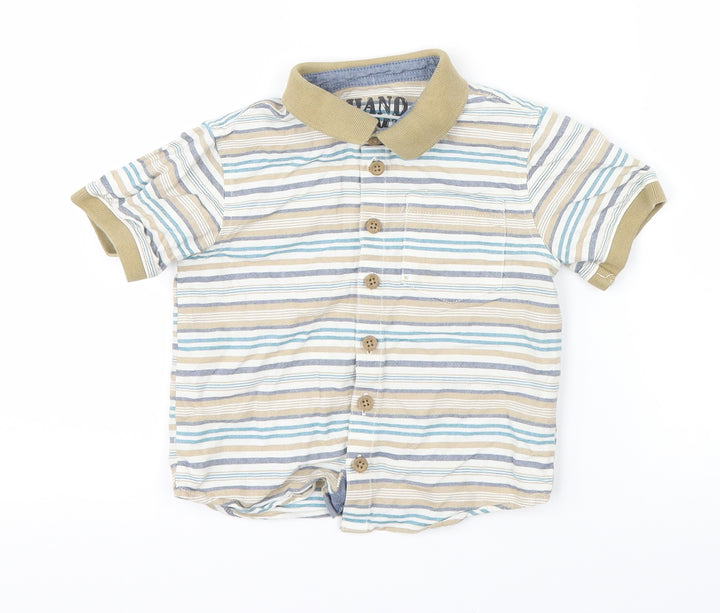 Handsome Boys Multicoloured Striped  Basic Polo Size 2-3 Years