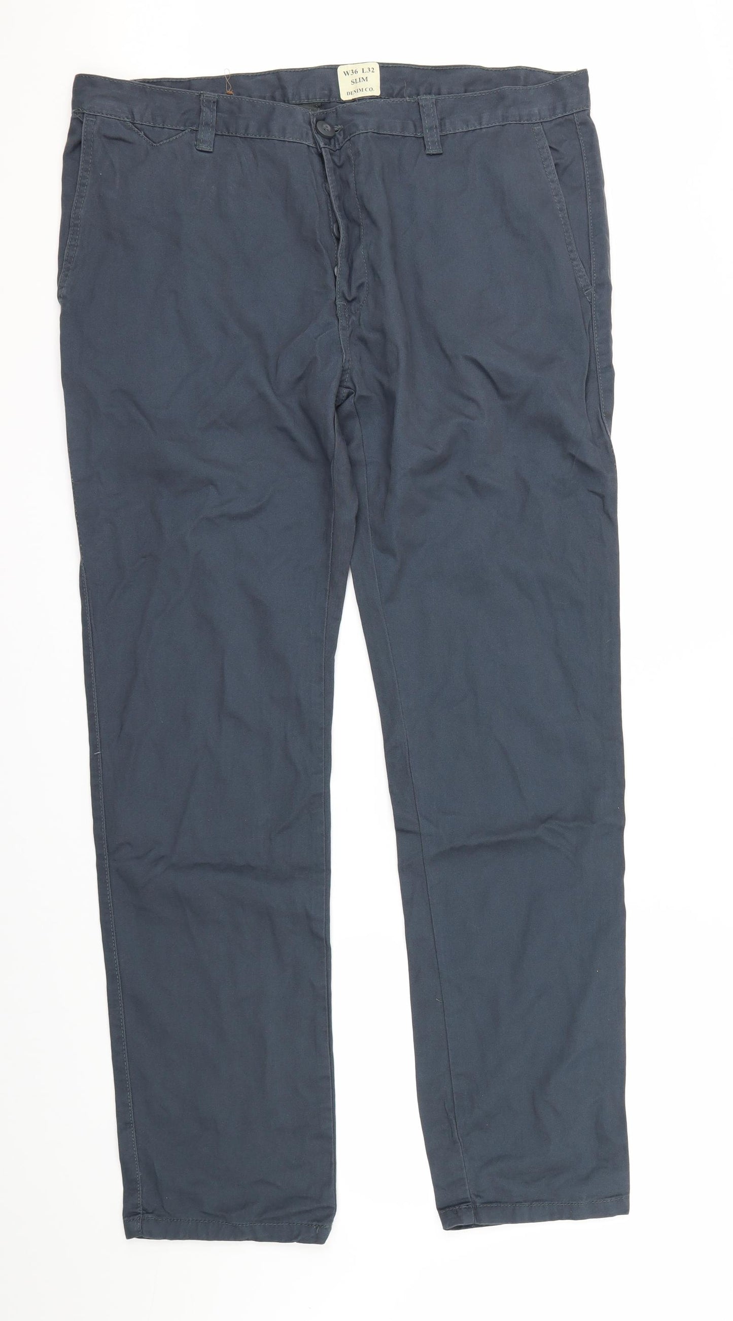 Denim Co Mens Blue   Cargo Trousers Size 36 L30 in