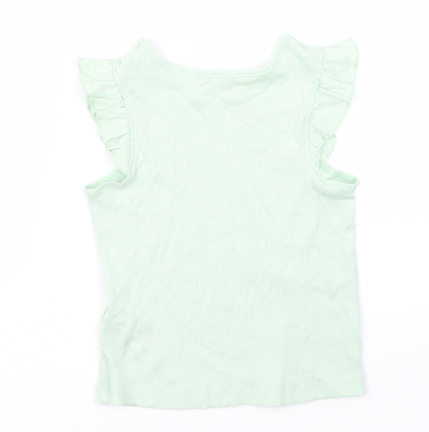 Primark Girls Green   Basic Tank Size 2 Years