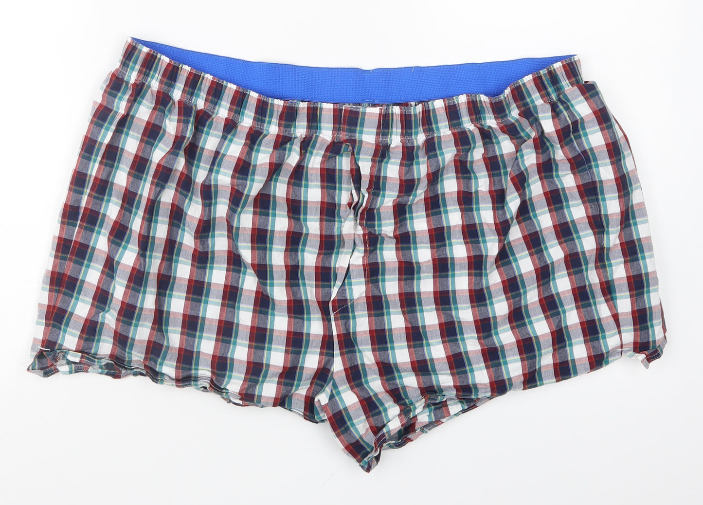 Marks & Spencer Mens Multicoloured Plaid   Sleep Shorts Size 2XL