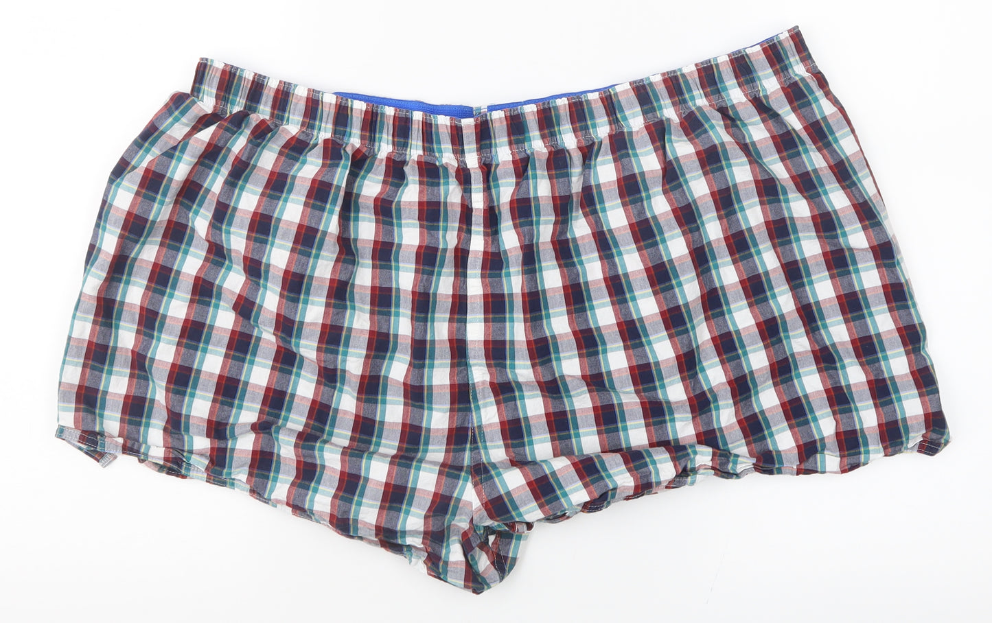 Marks & Spencer Mens Multicoloured Plaid   Sleep Shorts Size 2XL