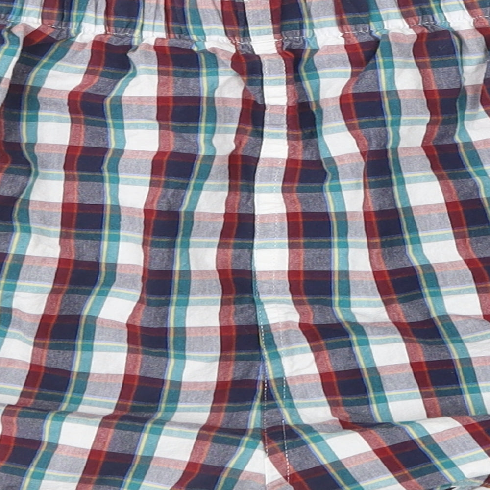 Marks & Spencer Mens Multicoloured Plaid   Sleep Shorts Size 2XL