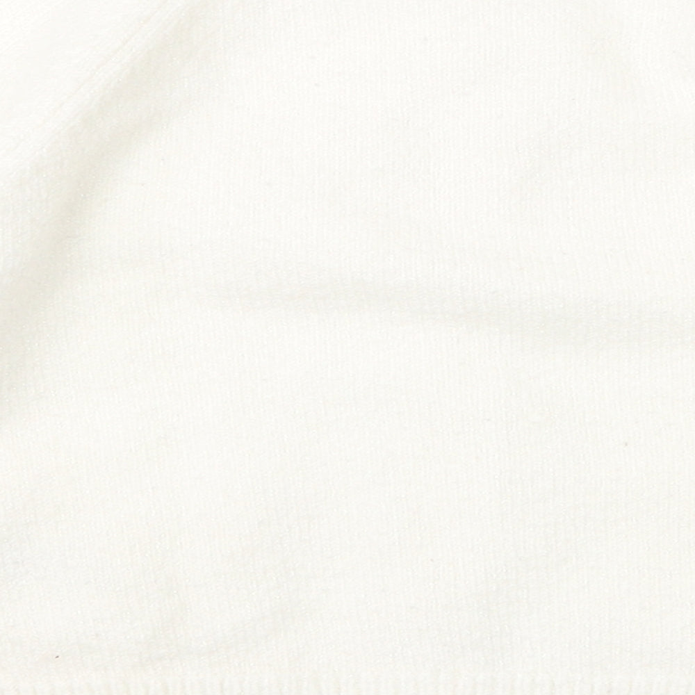 Marks & Spencer Girls White  Knit Cardigan Jumper Size 2-3 Years
