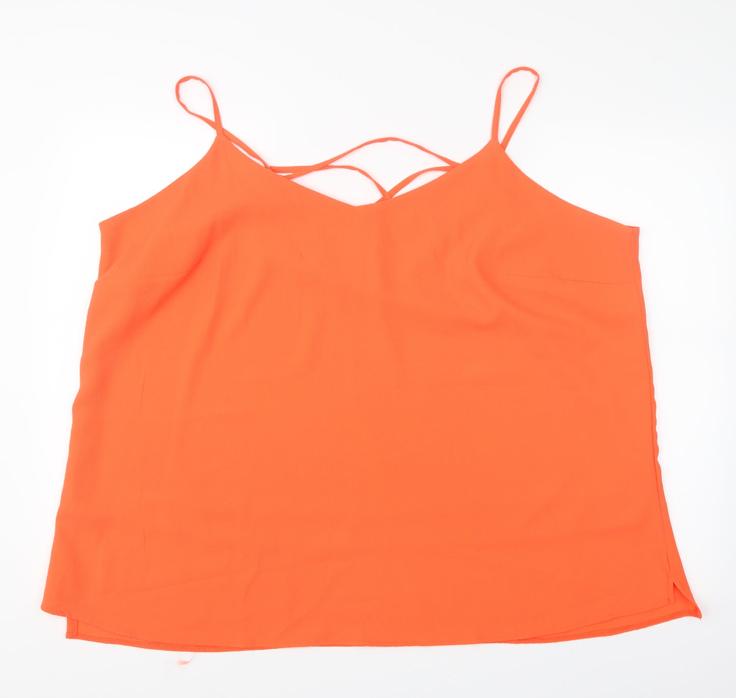 Capsule Womens Orange   Camisole Blouse Size 26