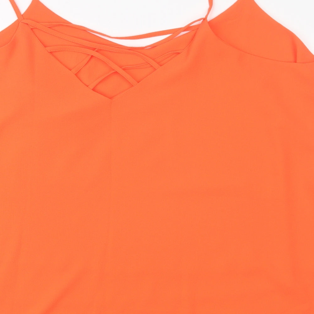 Capsule Womens Orange   Camisole Blouse Size 26