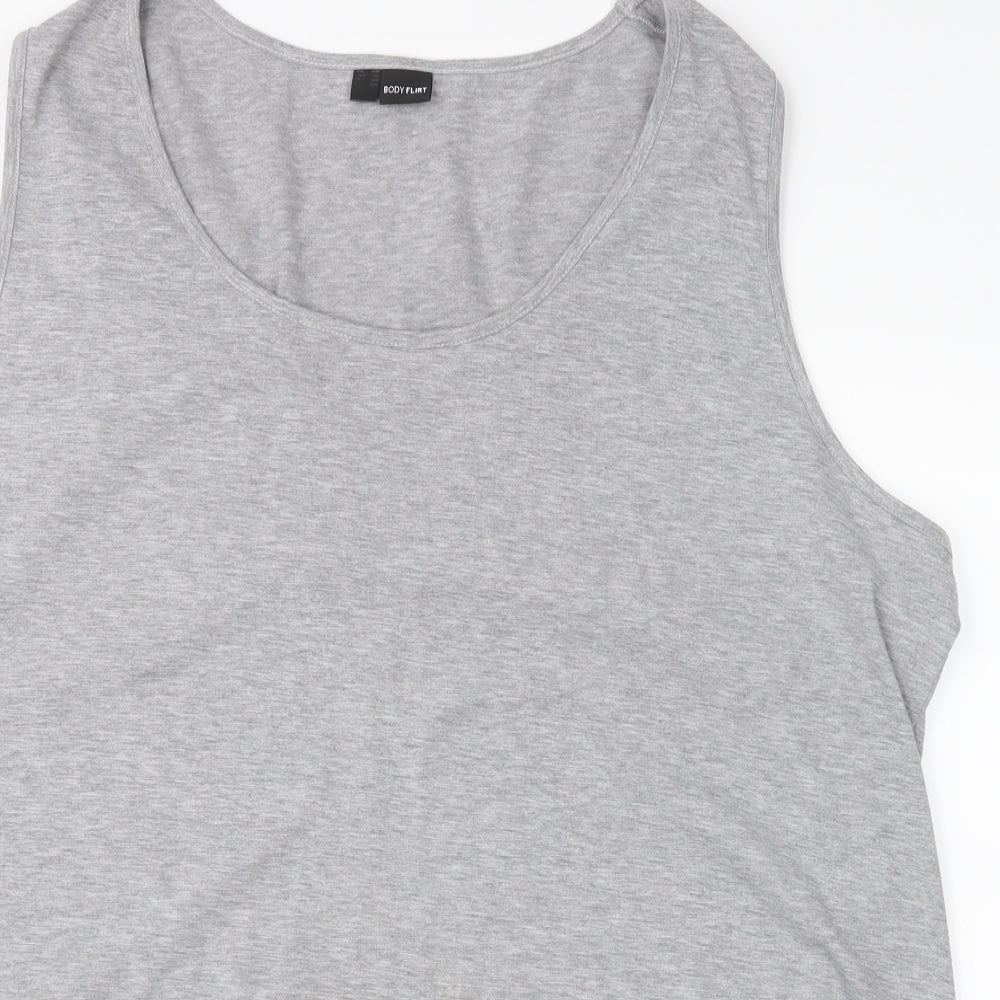 Body Flirt Womens Grey    Pyjama Top Size 2XL