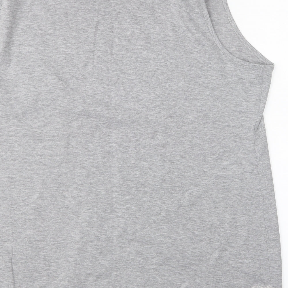 Body Flirt Womens Grey    Pyjama Top Size 2XL