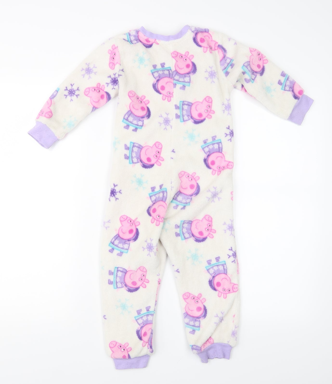 Peppa Pig Girls White   Bodysuit One-Piece Size 3-4 Years
