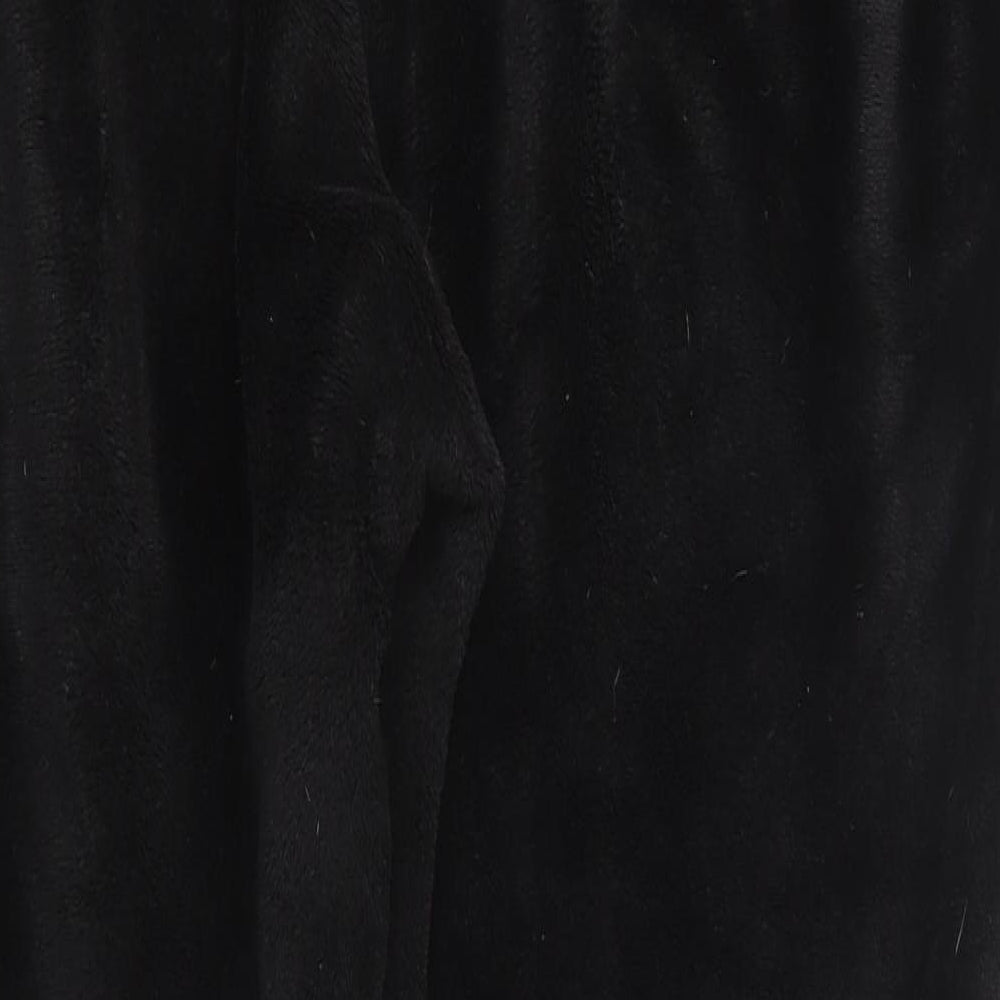 Marks & Spencer Womens Black  Fleece Sweatpants Trousers Size 14 L26 in