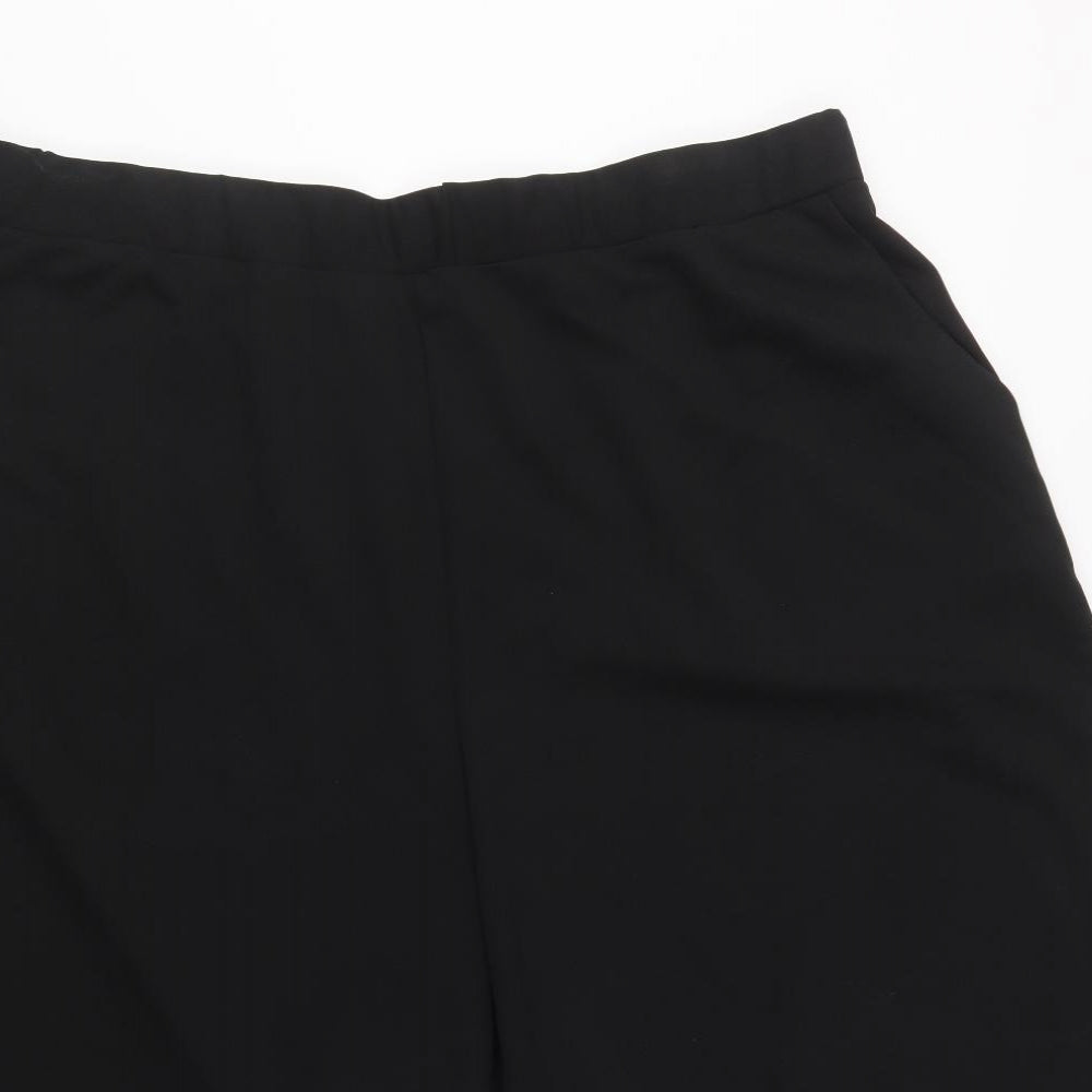 New Look Womens Black Floral  Culotte Shorts Size 26
