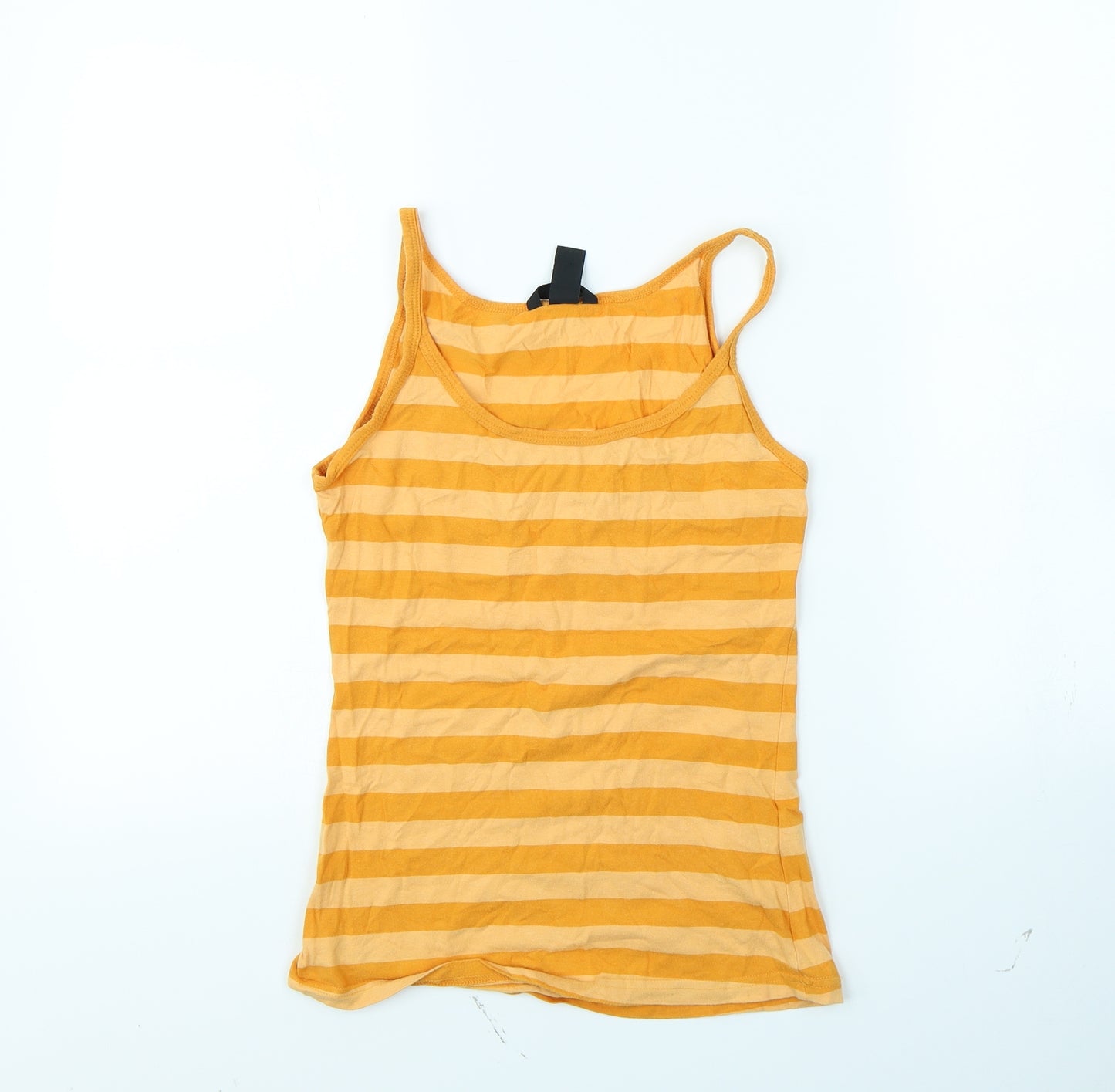 H&M Womens Orange Striped  Basic Tank Size S