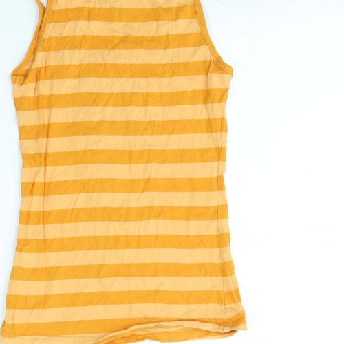 H&M Womens Orange Striped  Basic Tank Size S