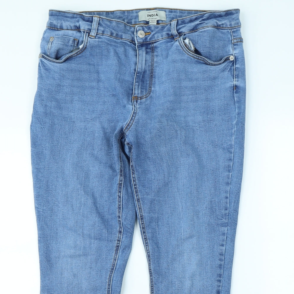 New Look Womens Blue   Mom Jeans Size 16 L30 in