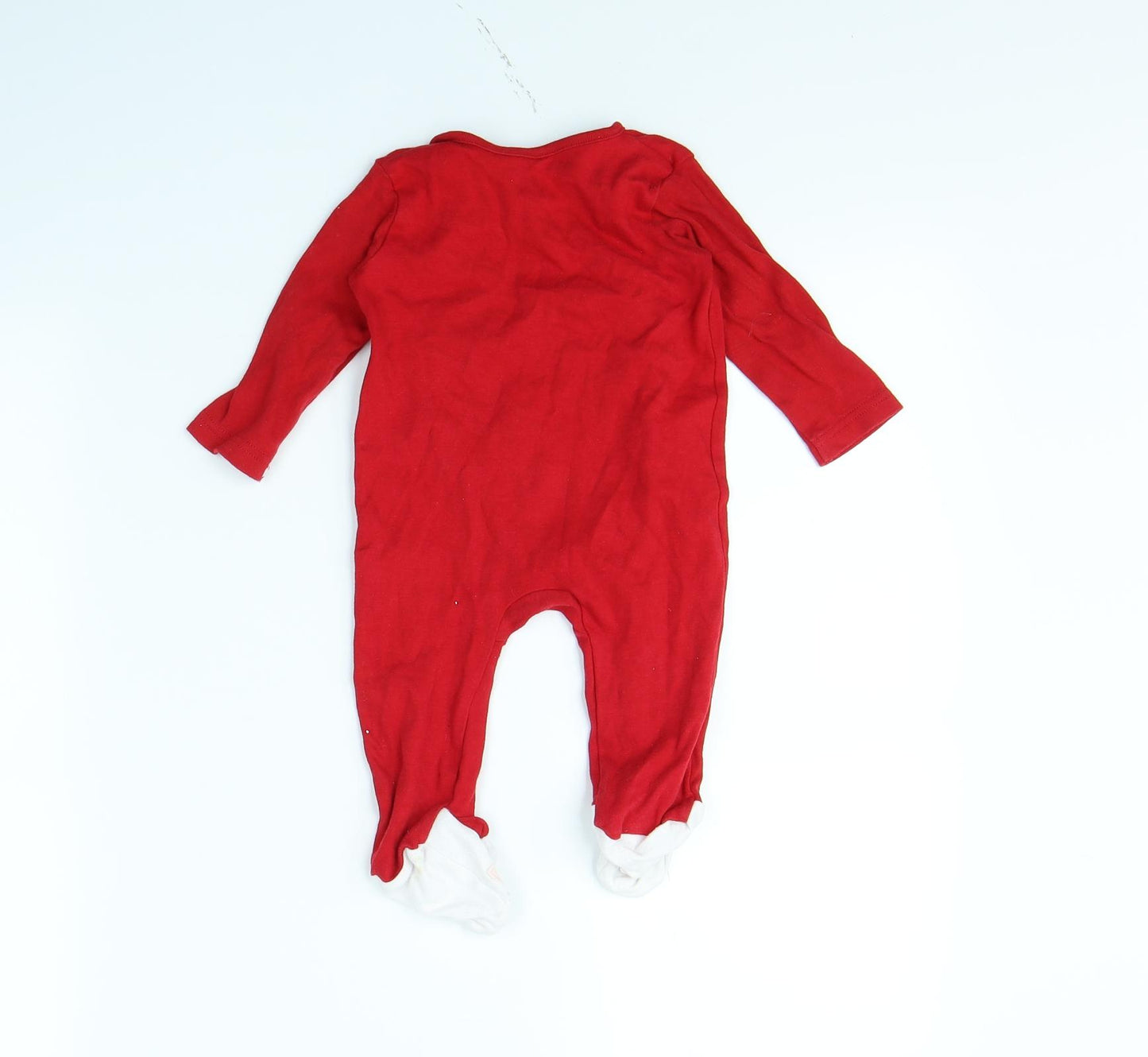 George Baby Red   Babygrow One-Piece Size 3-6 Months  - CHRISTMAS
