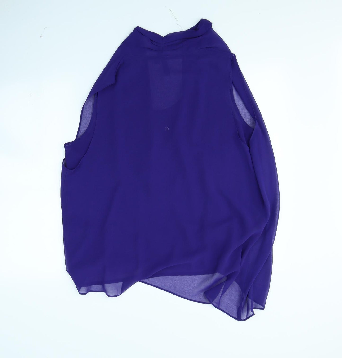 TS Womens Blue  Rayon Basic Blouse Size 16