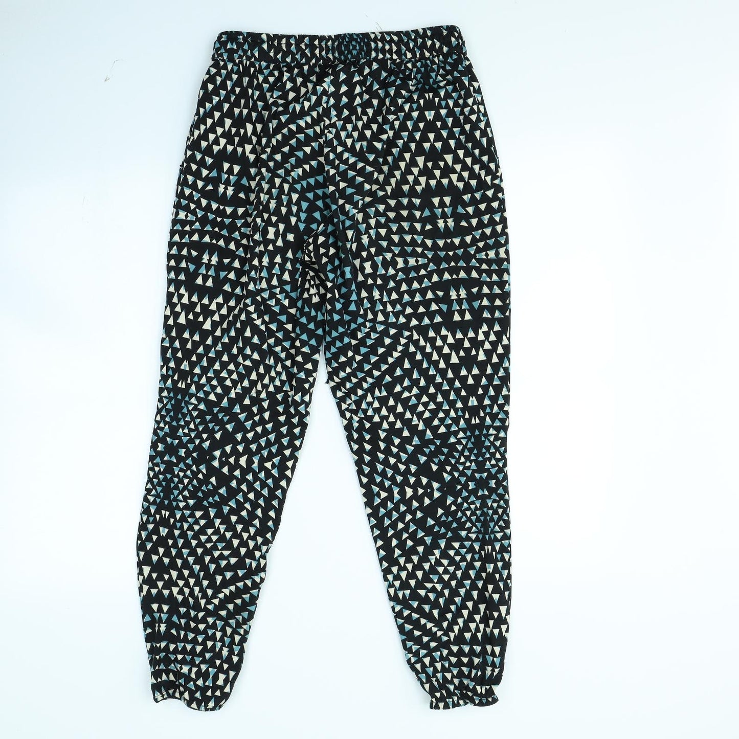Anmol Womens Black Geometric  Trousers  Size 8 L29 in