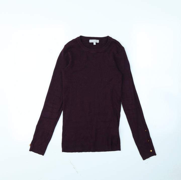 Red Herring Womens Purple Pullover Jumper Size 8