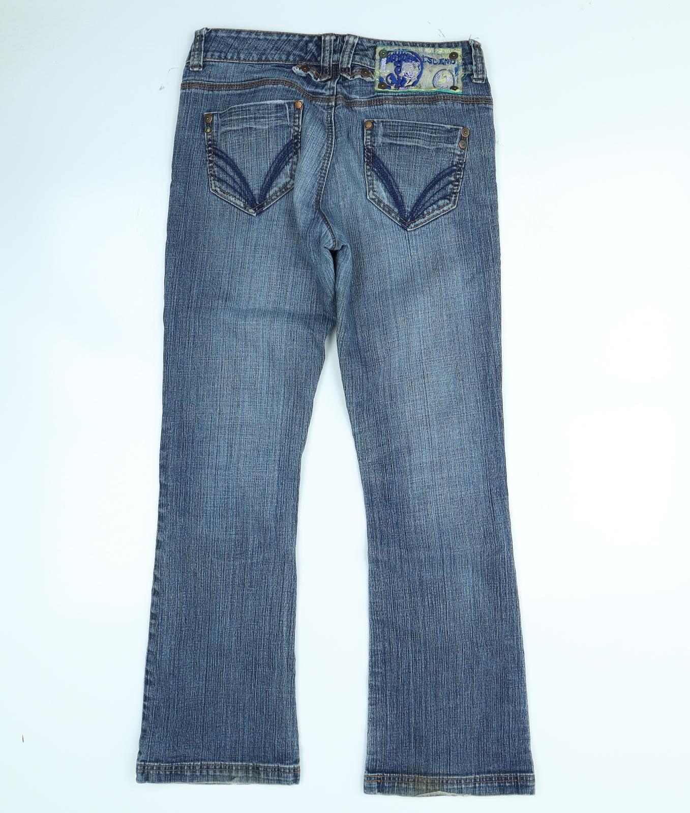 River Island Womens Blue   Flared Jeans Size 12 L30 in