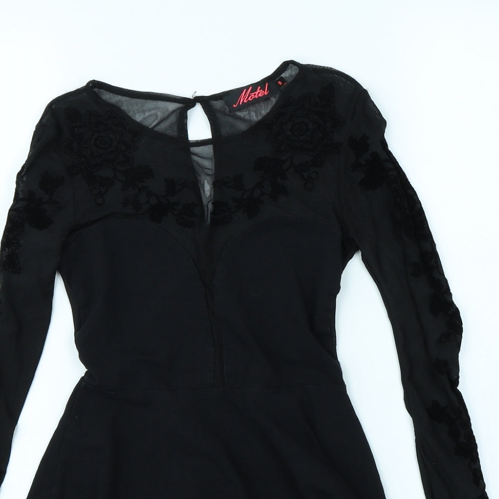 Motel Womens Black   Fit & Flare  Size S