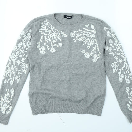 Kaleidoscope Womens Grey   Pullover Jumper Size 10