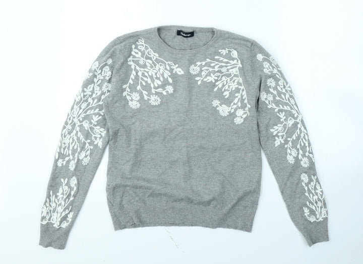 Kaleidoscope Womens Grey Pullover Jumper Size 10