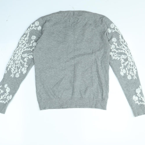 Kaleidoscope Womens Grey   Pullover Jumper Size 10