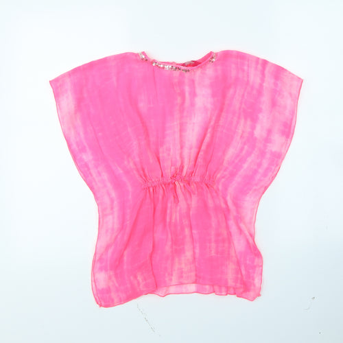 Young Dimension Girls Pink   Basic T-Shirt Size 7 Years