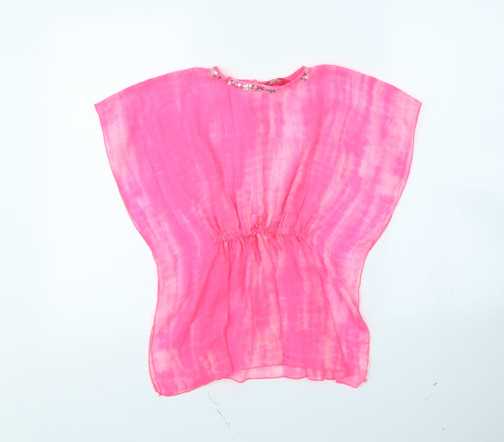 Young Dimension Girls Pink   Basic T-Shirt Size 7 Years