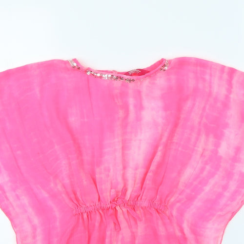Young Dimension Girls Pink   Basic T-Shirt Size 7 Years